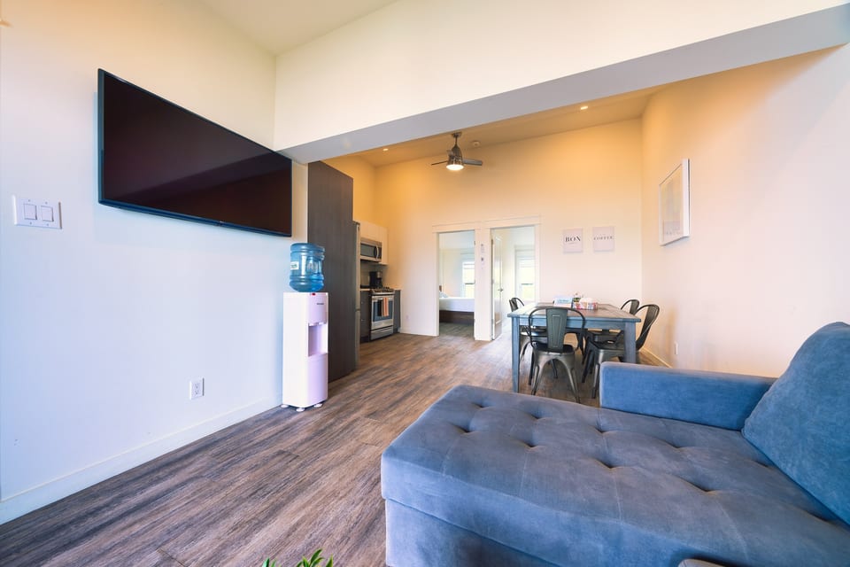 Representative cottage interior at The Long Beach Resort (photographed in Cottage 20; Cottage 18 shares this layout)