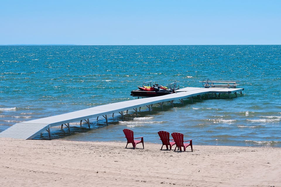 The watercraft dock at Long Beach Resort